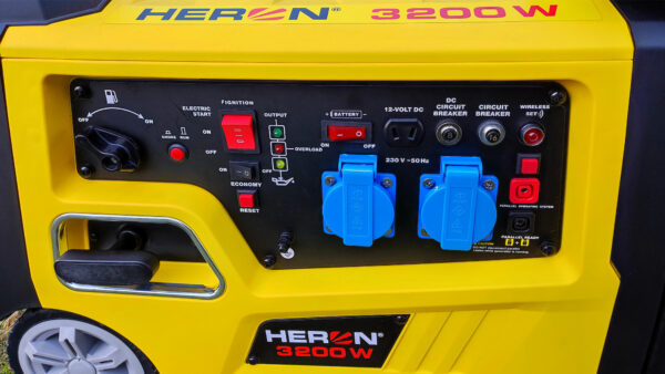1aac841490a370c6f6951de71f2bff4c HERON, Elektrocentrála invertorová tichá 1F, 3,2kW, s diaľkovým ovládaním