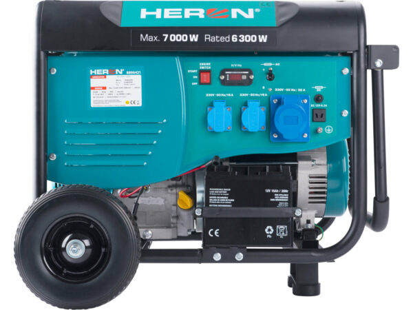 0aa8fcaf4dc723d11dbe43ca769eb97e-1536x1152 HERON, Elektrocentrála rámová benzínová 1F, 7,0kW/230V, elektrický štart