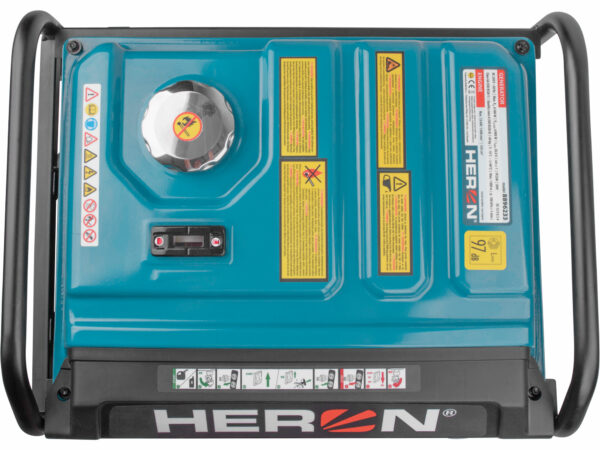 HERON, Elektrocentrála invertorová rámová 1F, 6,5kW, ATS, AGS, elektrický štart s DO