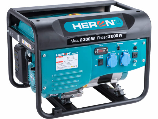 HERON, Elektrocentrála rámová benzínová 1F, 2,3kW
