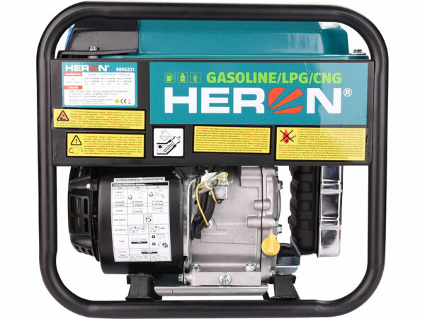 HERON, Elektrocentrála invertorová rámová hybridná, 1F, 3,7kW, 7HP, ručný štart