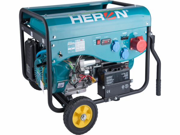 HERON, Elektrocentrála benzínová a plynová 3F, 5,5kW (400V) 2x2kW (230V), elektrický štart