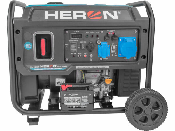 HERON, Elektrocentrála invertorová rámová 1F, 6,5kW, ATS, AGS, elektrický štart s DO