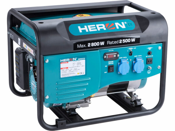 HERON, Elektrocentrála rámová benzínová 1F, 2,8kW HERON, Elektrocentrála rámová benzínová 1F, 2,8kW