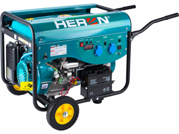 HERON, Elektrocentrála benzínová a plynová 1F, 5,5kW, elektrický štart