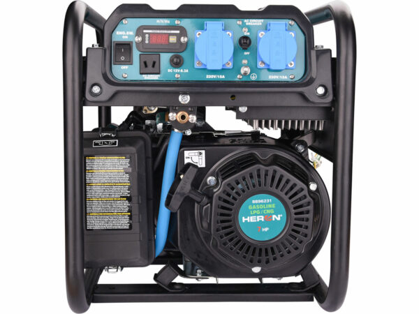 HERON, Elektrocentrála invertorová rámová hybridná, 1F, 3,7kW, 7HP, ručný štart