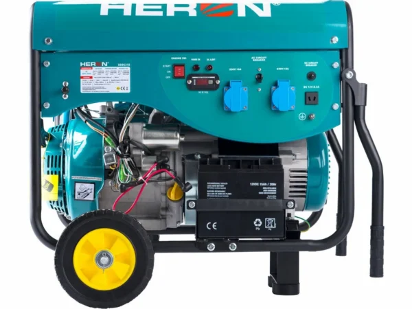 HERON, Elektrocentrála benzínová a plynová 1F, 5,5kW, elektrický štart