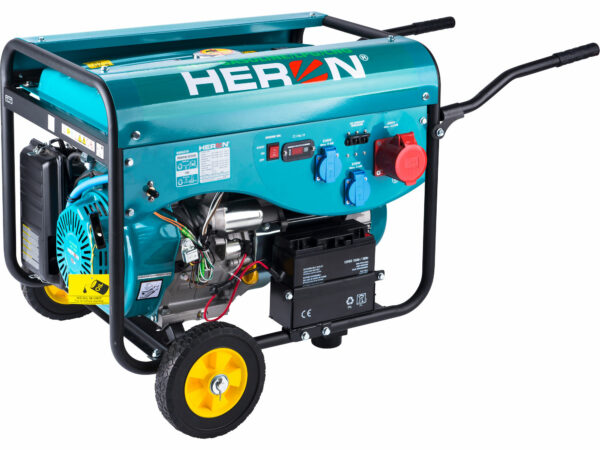 HERON, Elektrocentrála benzínová a plynová 3F, 5,5kW (400V) 2x2kW (230V), elektrický štart
