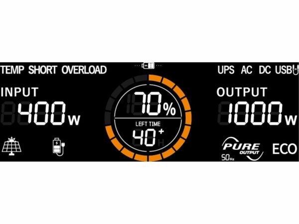 HERON, Stanica nabíjacia akumulátorová, 230V/1200W, 921Wh, LiFePo4, USB