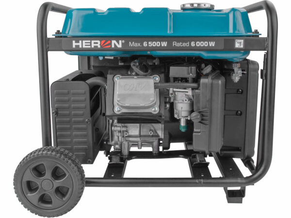 HERON, Elektrocentrála invertorová rámová 1F, 6,5kW, ATS, AGS, elektrický štart s DO