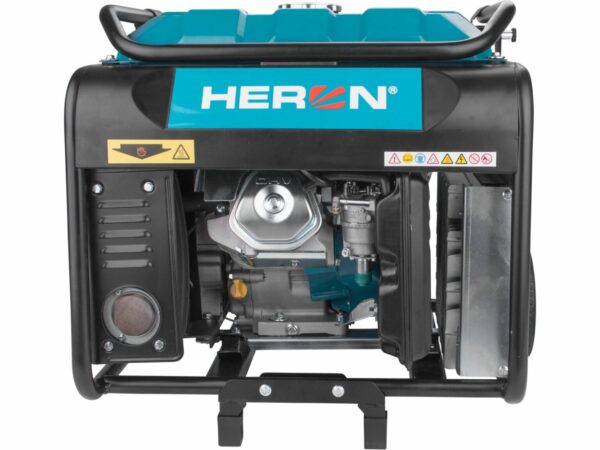 HERON, Elektrocentrála invertorová rámová 3F, 9kW, diaľkové ovládanie, podvozok
